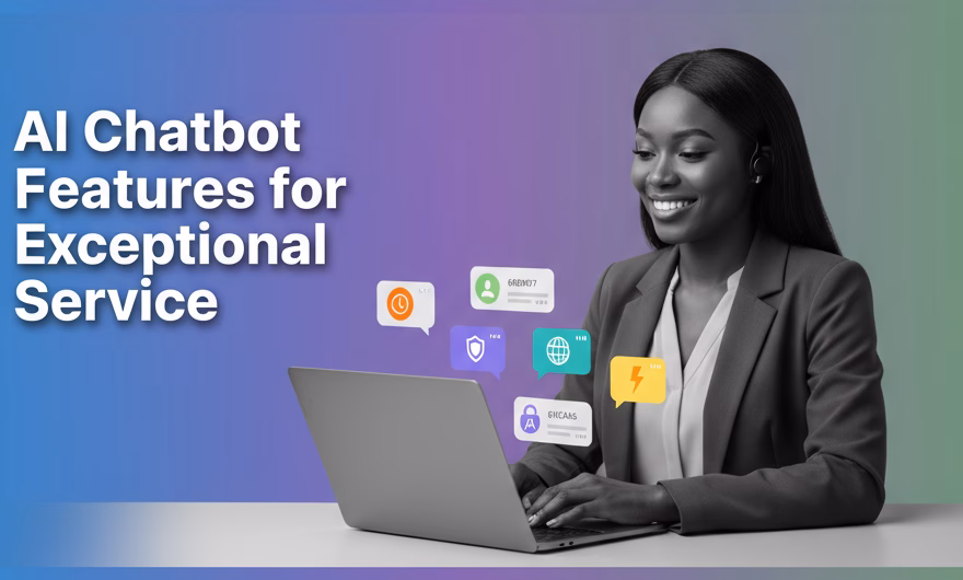 AI chatbot offering personalized 24/7 customer support across channels