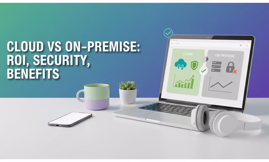 Agents at a cloud call center using an analytics dashboard showing cloud icons and performance metrics