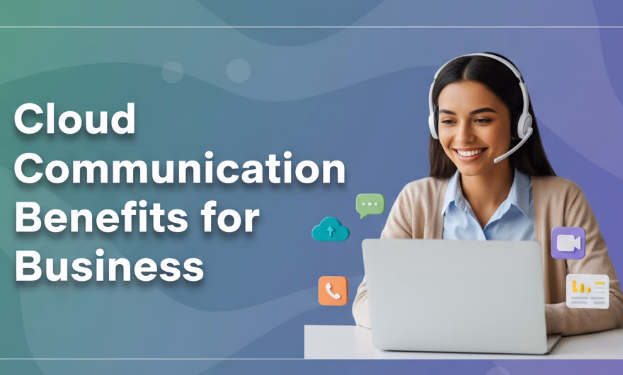 Business team using cloud communication tools on laptop and mobile for customer support