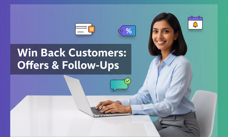 Person receiving a personalized win-back offer on a smartphone